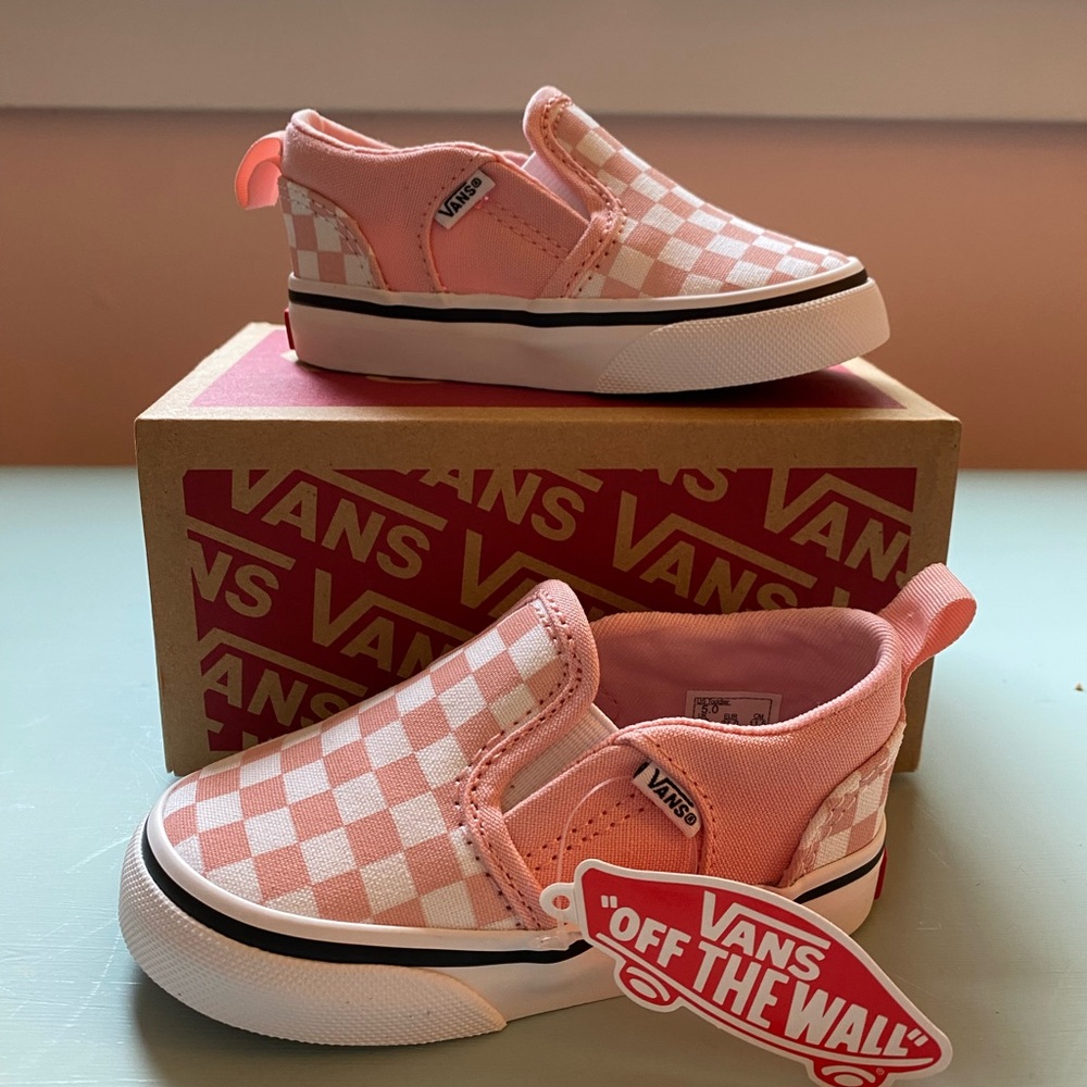 VANS Toddler Slip-on V checkerboard shoe